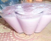 Mousse de uva de gelatina