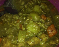 Sopa de mandioquinha com frango