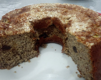 Bolo fit de banana com aveia