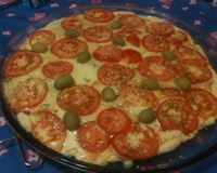Pizza simplificada da minha mãe