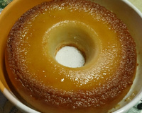 Pudim de pão no micro-ondas