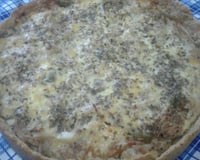 Quiche de frango com palmito