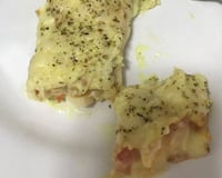 Panqueca com recheio de palmito cremoso