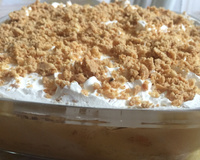 Pavê de doce de leite e amendoim