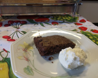 Tradicional brownie americano