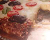 Pizza de carne moída