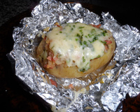 Batata recheada com calabresa defumada