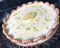 Torta de limão com chocolate branco