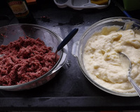 Escondidinho de batata com carne seca