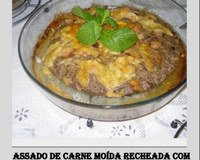 Assado de carne moída