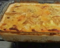 Lasanha de frango com molho branco no capricho