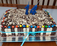 Bolo de festa simples