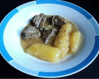 Carne de panela com mandioca