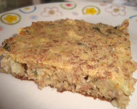 Torta de carne moída com massa de chuchu