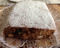 Bolo integral de frutas secas e castanhas