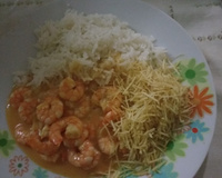 Camarão com requeijão