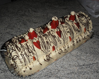 Rocambole de morango