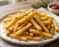É assim que se fazem as melhores batatas fritas em casa: crocantes como as de fast-food e bem menos gordurosas