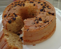 Bolo integral com passas no liquidificador