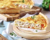 Quiche de frango com palmito