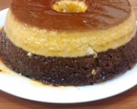 Bolo pudim de chocolate delicioso