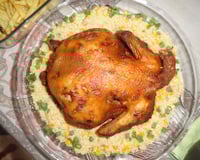 Frango assado na panela de pressão