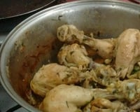 Coxa de frango refogada