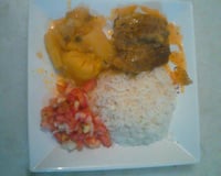 Costela com mandioca