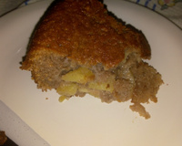 Bolo integral de maçã e banana