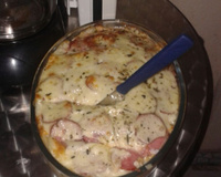 Lasanha com frango ao molho branco