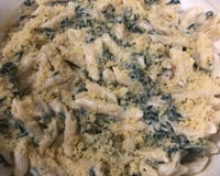 Macarrão com espinafre