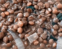 Lentilha (preparo básico, substituto do feijão)