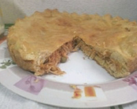 Empadão de frango e requeijão