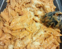 Penne ao molho de requeijão e bacon