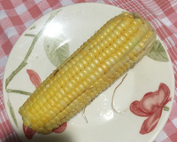 Milho cozido no micro-ondas