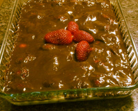 Bombom aberto de morango