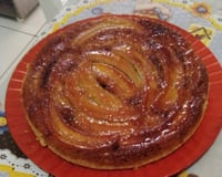 Bolo invertido de banana