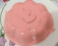 Mousse de gelatina e leite em pó