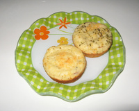 Muffin de queijo parmesão