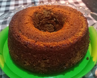 Bolo de banana com chocolate