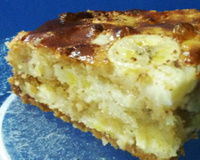 Bolo de banana tipo cuca