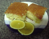 Bolo de laranja com creme de leite