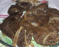 Bife de fígado frito