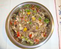 Antepasto delicioso de berinjela