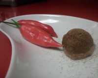 Trufa de chocolate com pimenta