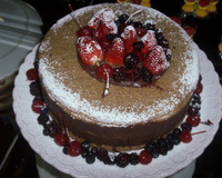 Naked Cake de baunilha com negresco