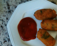 Bolinho de arroz maravilhoso com cenoura raladinha e bem sequinho