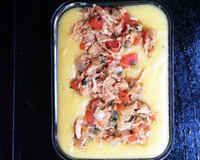 Frango com polenta
