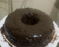 Bolo de chocolate no micro-ondas