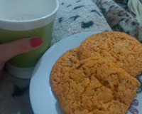 Cookie com massa de bolo